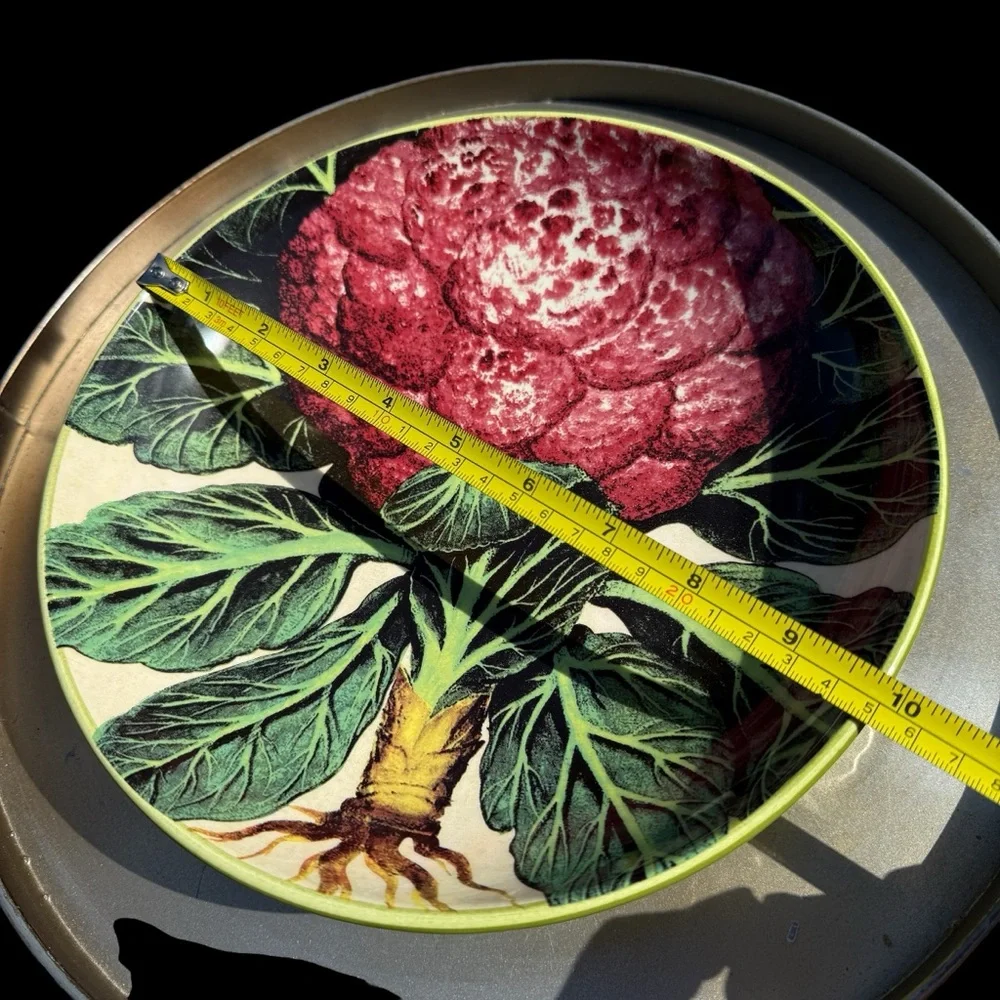 VTG 2012 Williams-Sonoma Farmers Market Pasta Bowl Cauliflower Botanical 10”